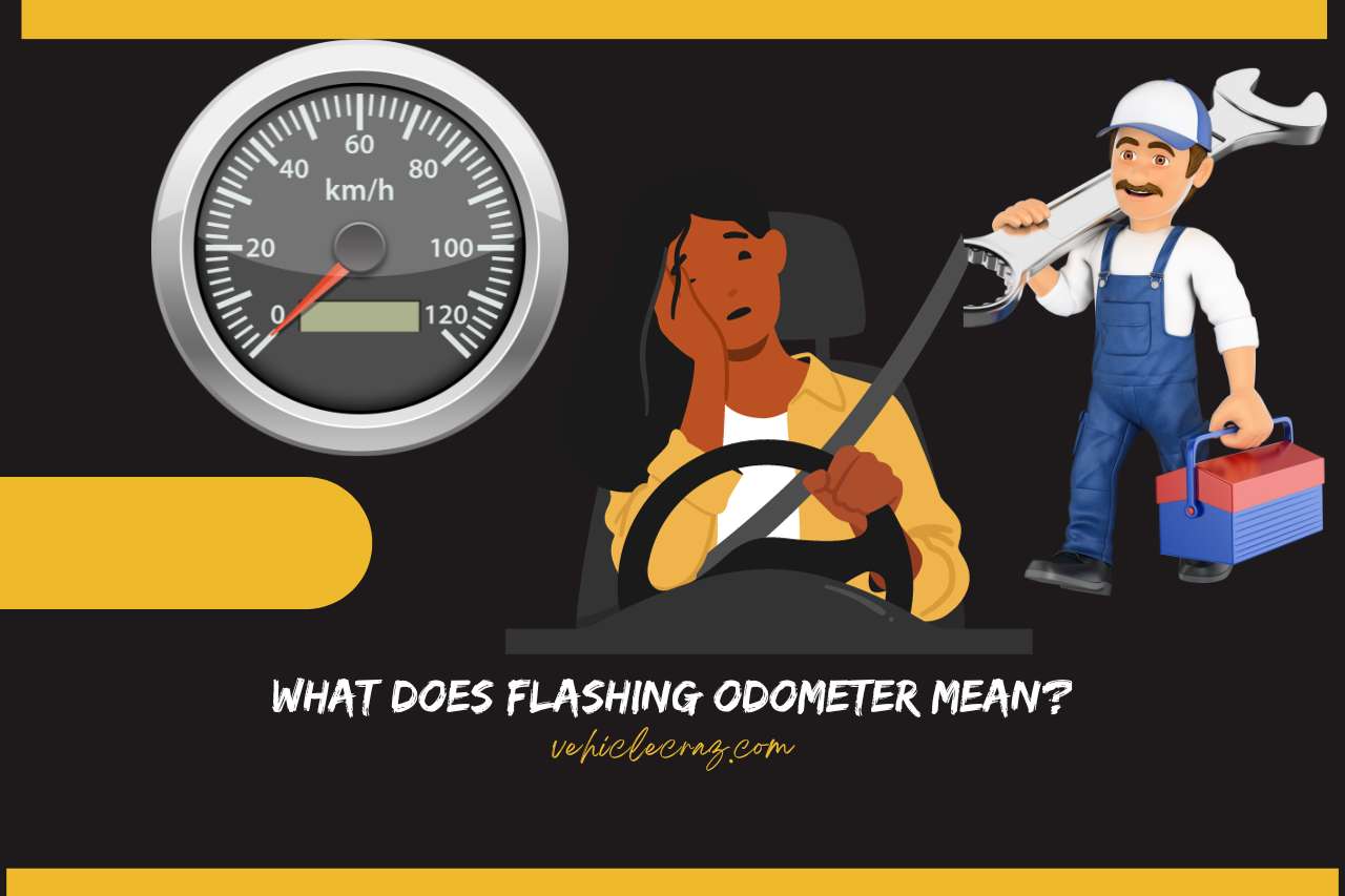 What does flashing odometer mean