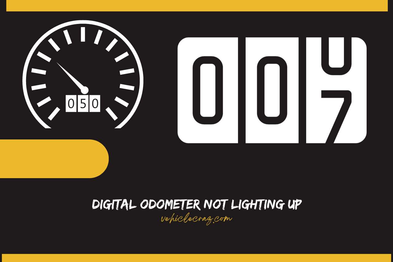 digital odometer not lighting up