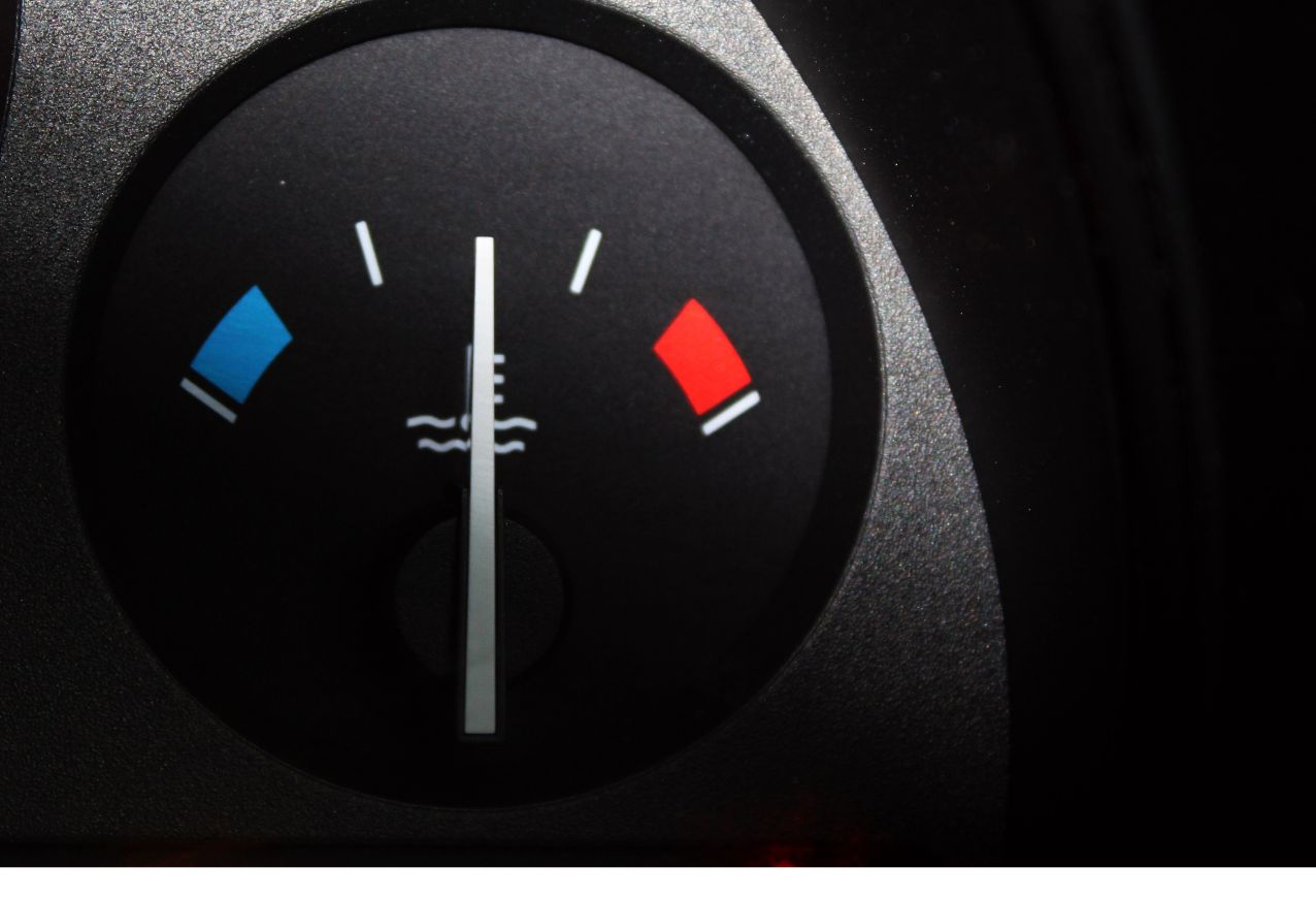 correct car temperature needle position